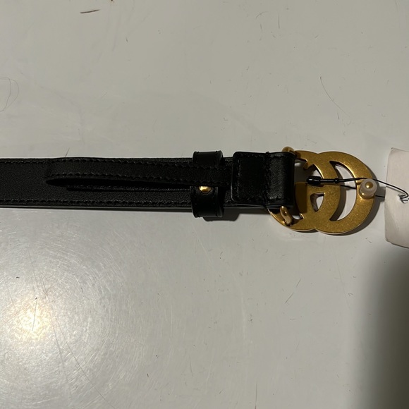 Gucci Leather belt with Double G buckle size 70 - Picture 6 of 8